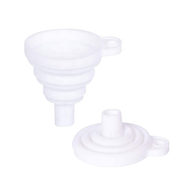 Folding Funnels Silicone Collapsible Kitchen Collapsible & Flexible Silicone Funnels For Oil, Food and Water