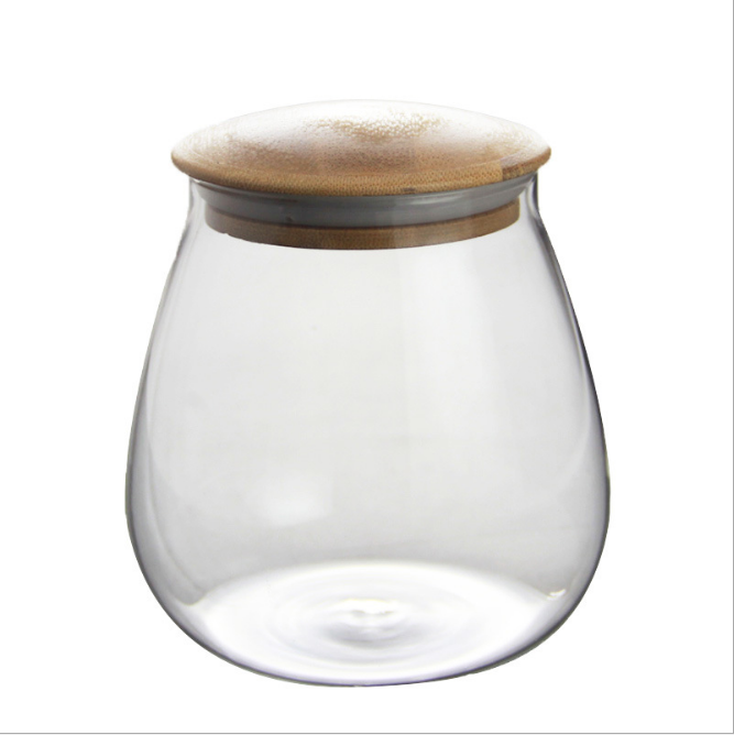 Food Coffee Glass Candle Storage Jar for Kitchen Cork Lids Canister Sets