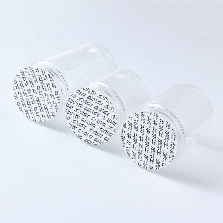 Food Grade 100ml 120ml 150ml 200ml 250ml Cosmetic Packaging Clear PET Plastic Cream Jar with aluminium lids