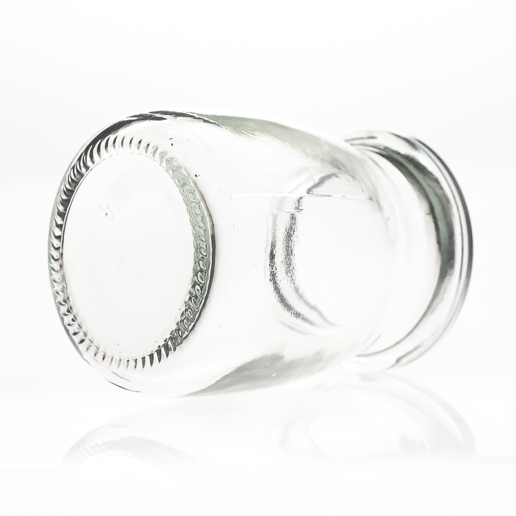 Food Grade 100ml 3oz Round Storage Container Empty Glass Milk Pudding Jar with Wooden Cork