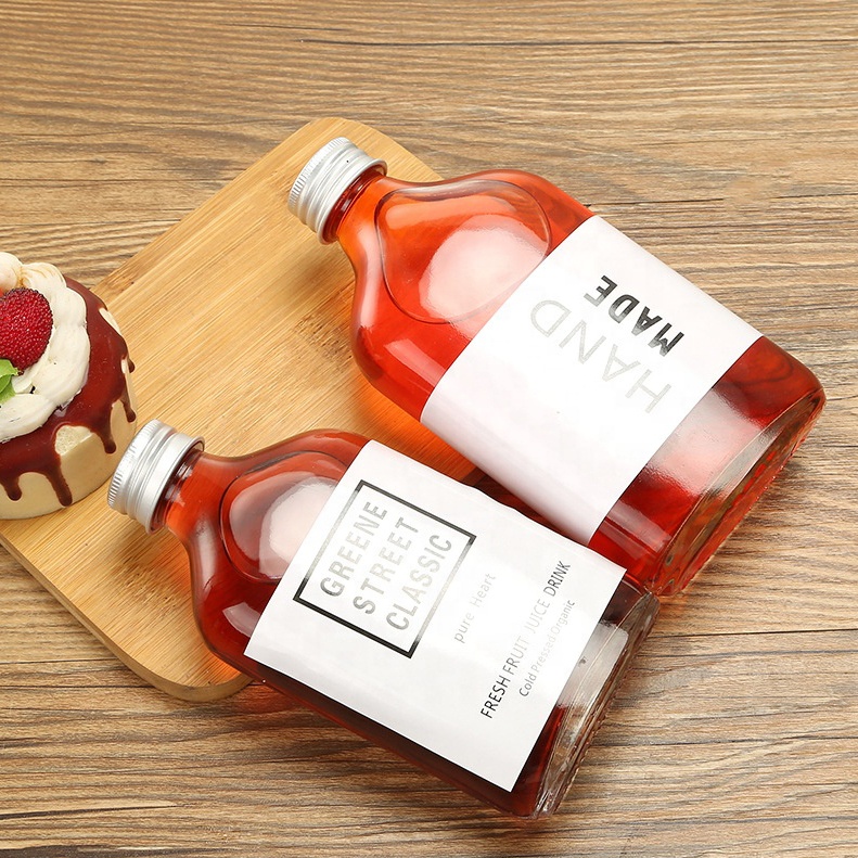 Food Grade 100ml Mini Flat Flask Glass Liquor Wine Glass Bottle For Whisky Rum Gin