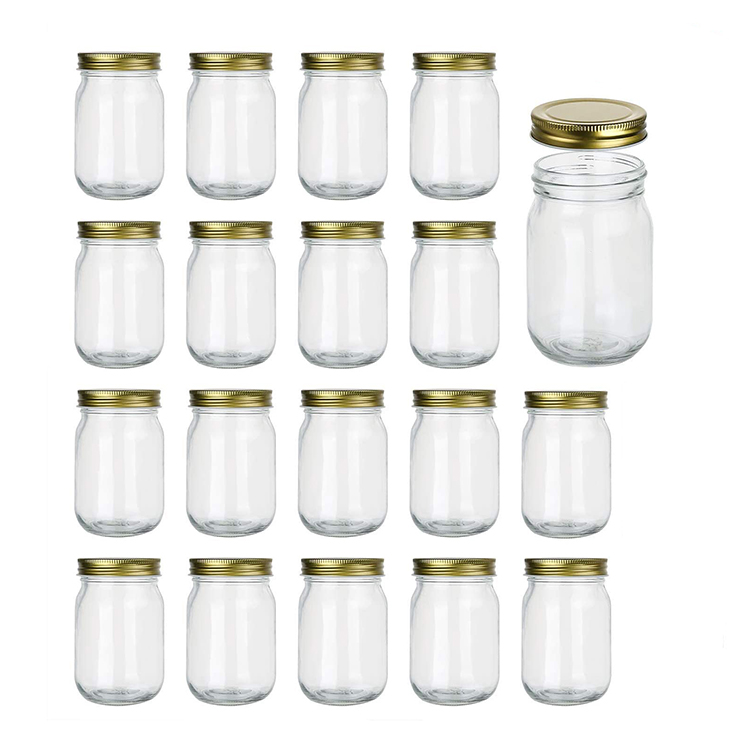 Food Grade 12oz 380ml Canning Glass Mason Jars for Coconut Oil