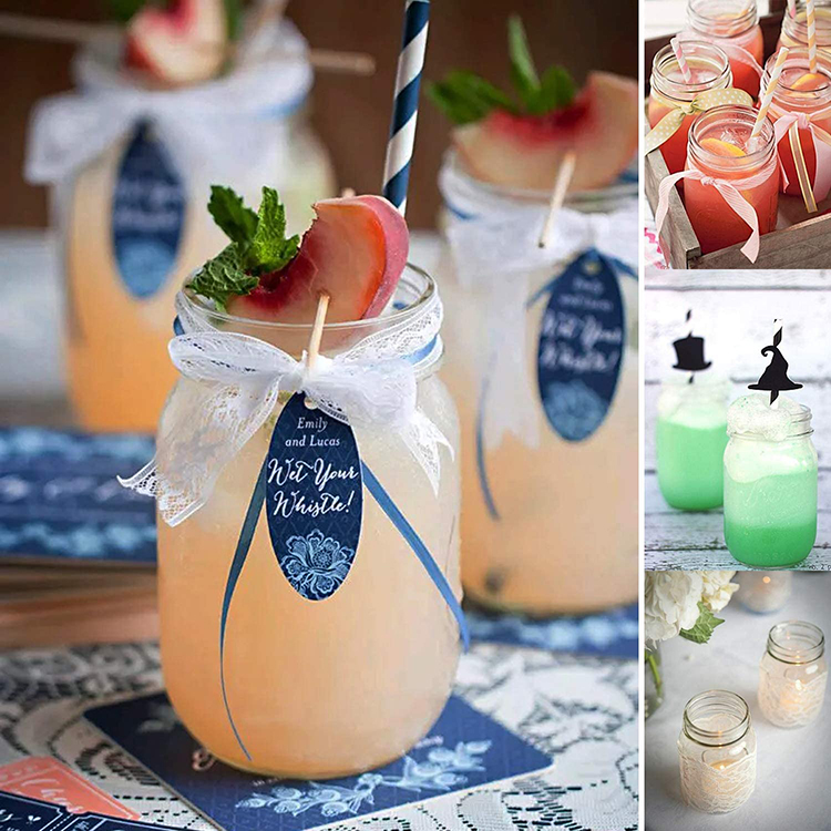 Food Grade 12oz 380ml Canning Glass Mason Jars for Coconut Oil