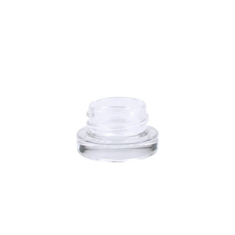Food Grade 5ml Concentrate Jars Child Resistant Wax Oil Shatter Jars Dab Jar Dry Herb Container with Black Lid