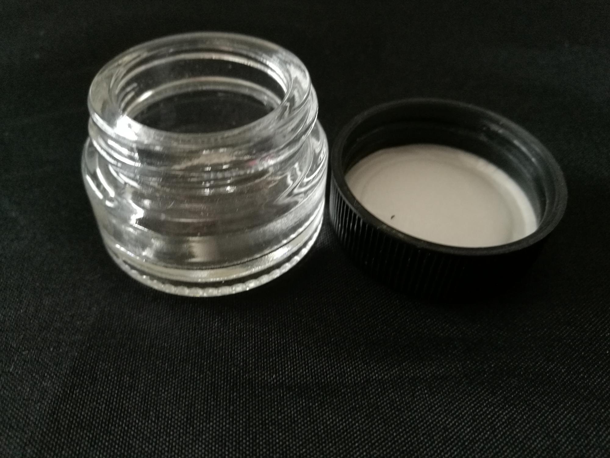 Food Grade 5ml Non-Stick Glass Container Wax Dab Oil Jar