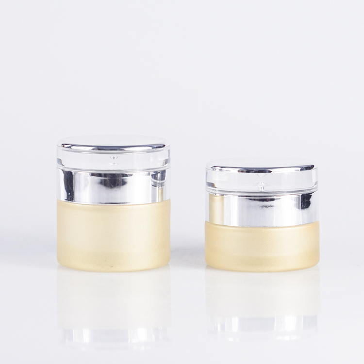 Food Grade Cheap Price Cosmetic Packing Small Frosted Glass Jar For Cream