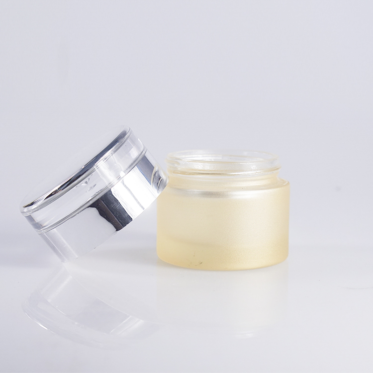 Food Grade Cheap Price Cosmetic Packing Small Frosted Glass Jar For Cream