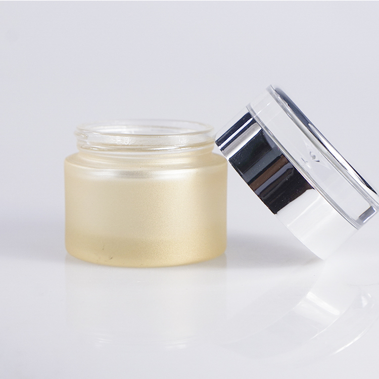 Food Grade Cheap Price Cosmetic Packing Small Frosted Glass Jar For Cream