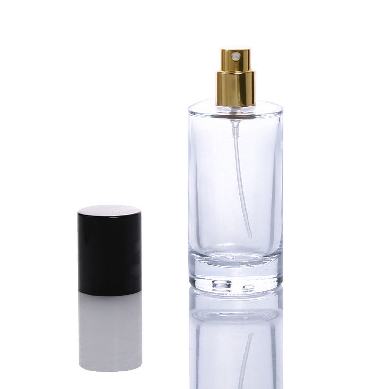 Food Grade Glass Plastic Spray Glass Stock Cylinder Shape Glass Perfume Bottle