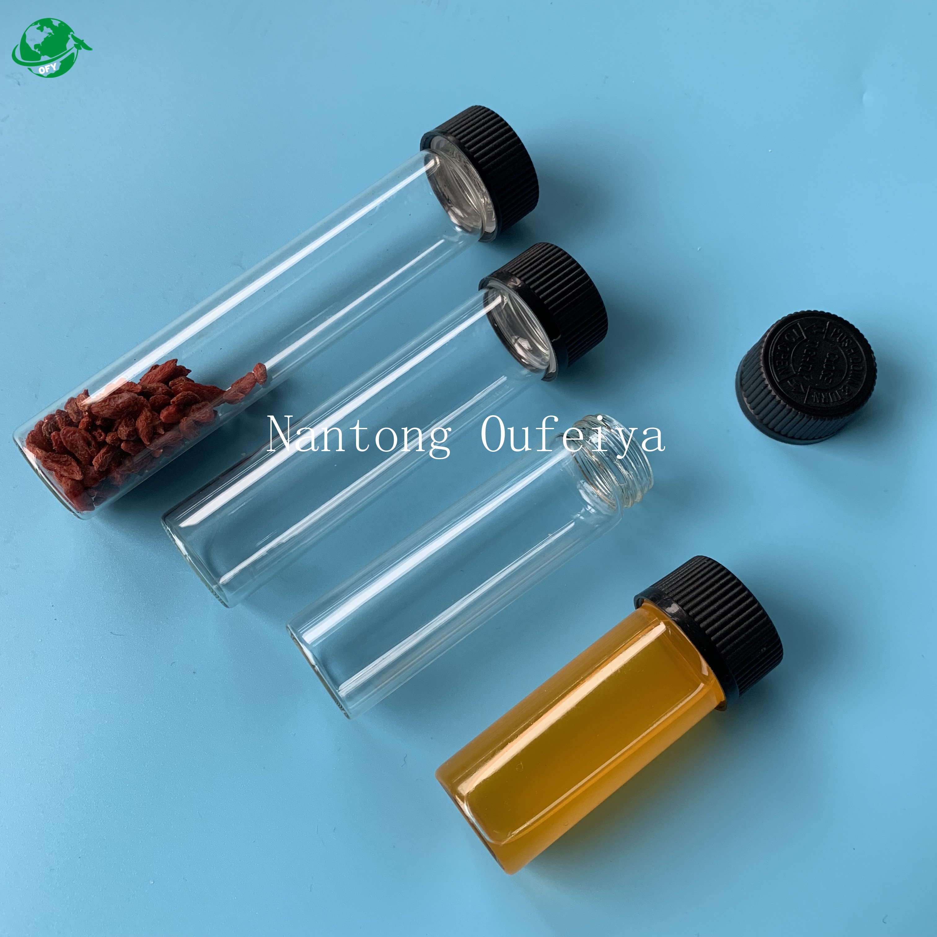 Food Grade Glass Pre roll Joint Tube With Child Resistant Cap 116mm 120mm