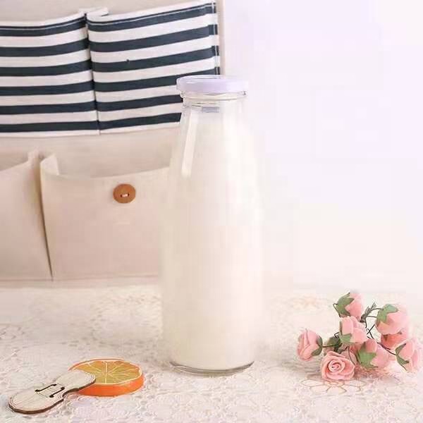 Food Grade High Quality Factory Price Transparent Milk Glass Bottle