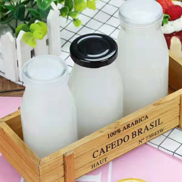 Food Grade High Quality Factory Price Transparent Milk Glass Bottle