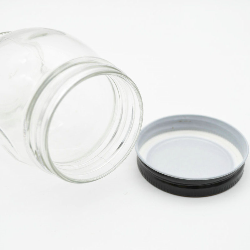Food Grade Large Heat Resistant Sealing Glass Food mason Jar Storage glass jar 350ml Clear Glass Jar