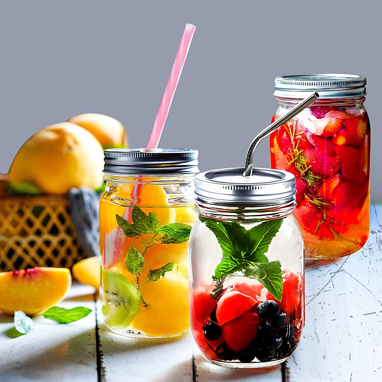 Food Grade Large Heat Resistant Sealing Glass Food mason Jar Storage glass jar