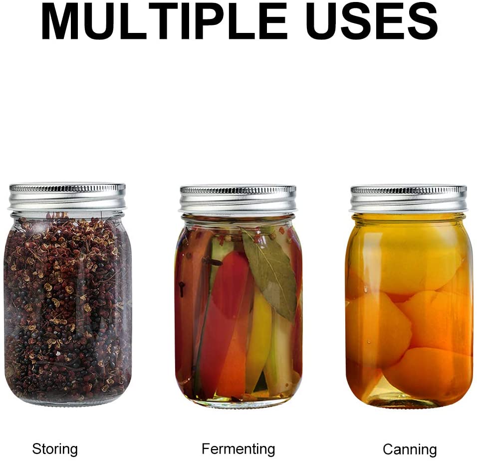 Food Grade Large Heat Resistant Sealing Glass Food mason Jar Storage glass jar