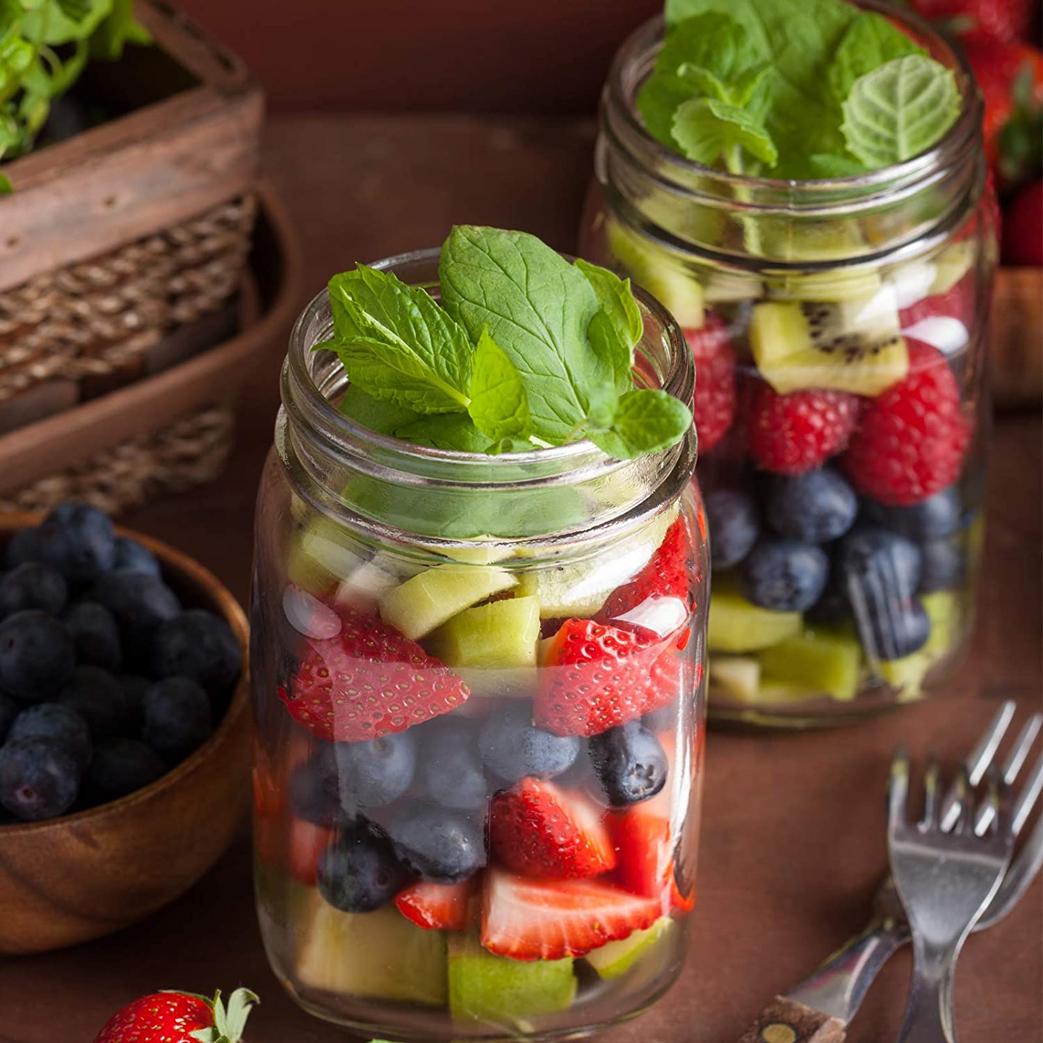 Food Grade Large Heat Resistant Sealing Glass Food mason Jar Storage glass jar