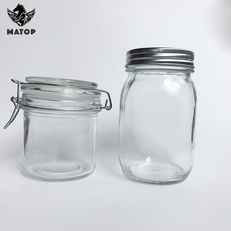 Food Grade Large Heat Resistant Sealing Glass Food mason Jar Storage glass jar