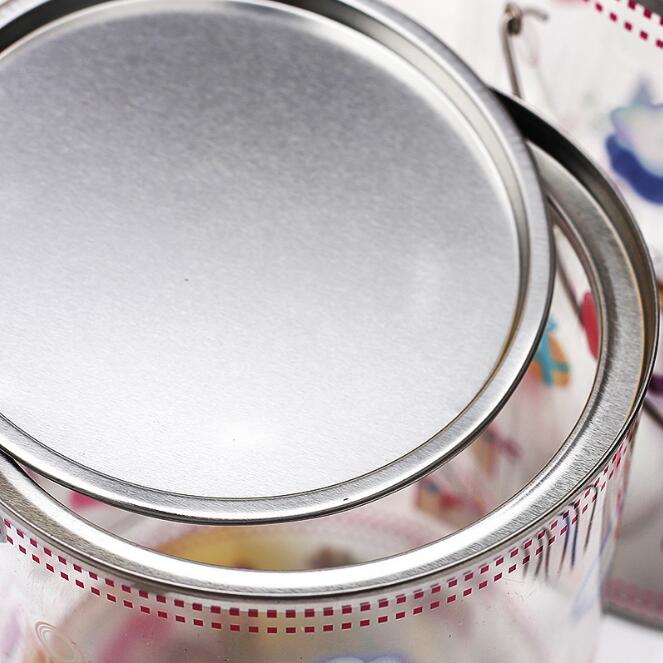 Food-Grade Plastic Hand-held Cereal Storage Containers 3 Pieces Set For Candy Grains Snacks Nuts As Gift Box