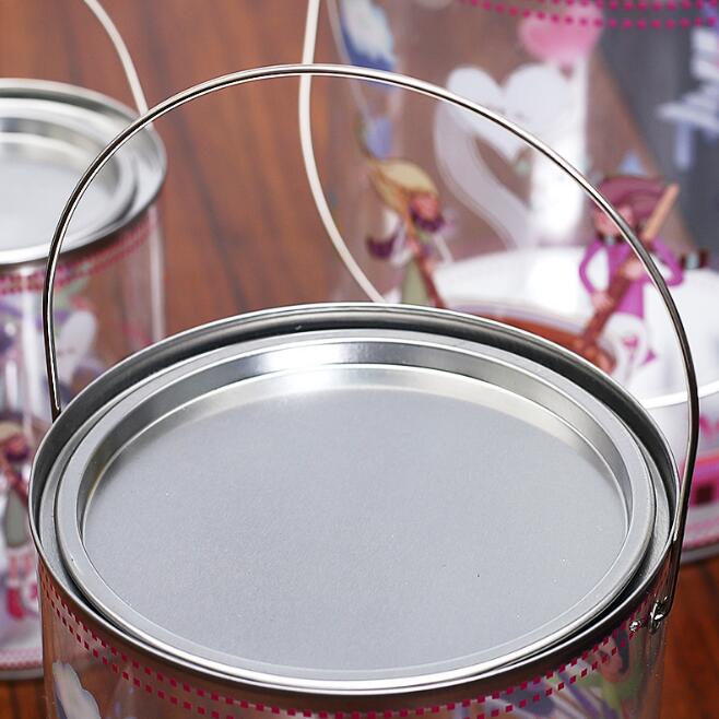 Food-Grade Plastic Hand-held Cereal Storage Containers 3 Pieces Set For Candy Grains Snacks Nuts As Gift Box