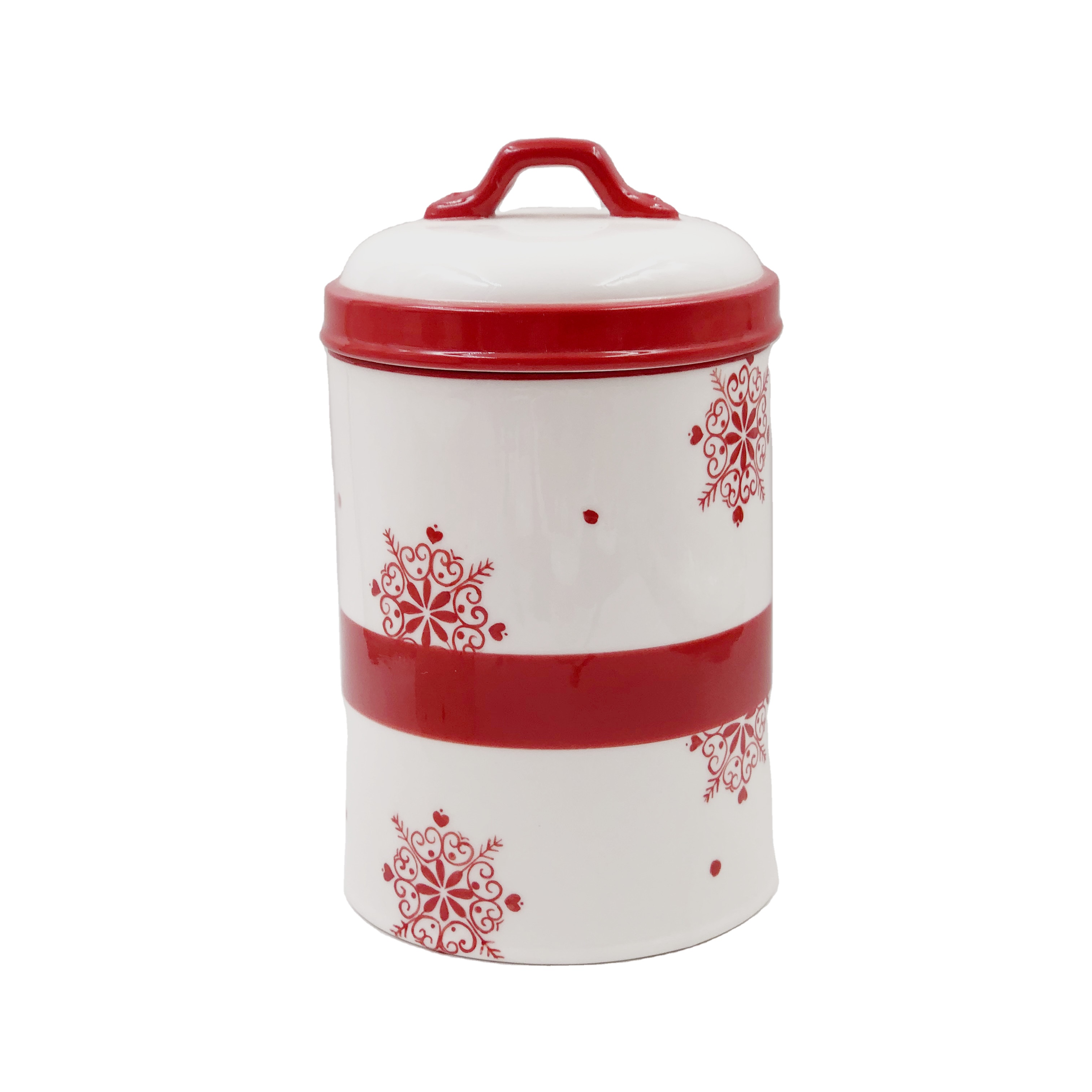 Food Grade Reactive Glaze Stoneware Storage Jar Ceramic Kitchen Canister Set With Ceramic or Bamboo Wood Lids