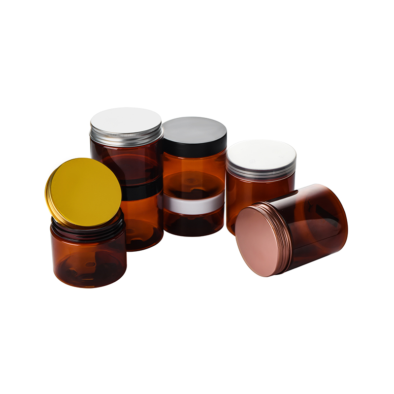 Food Grade Safe Cosmetics Food Container 100ml 120ml 150ml 200ml 250ml 300ml 500ml Amber 8oz Plastic Jar