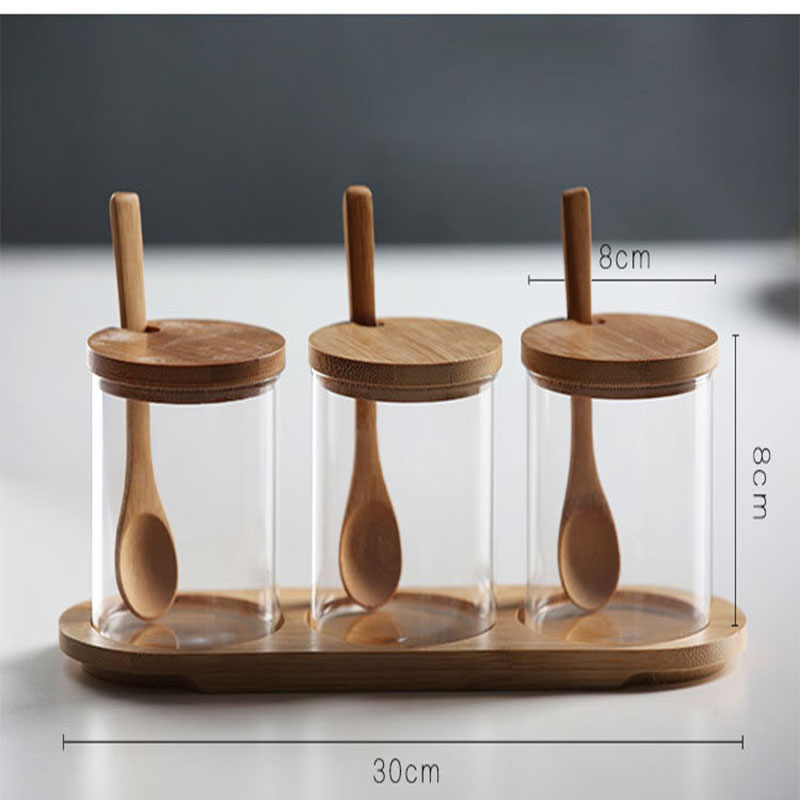 Food Grade Seal Lid Glass Jar Food Jar With Lid Glass Storage Jars Airtight Lid Square Shaped Glass Storage