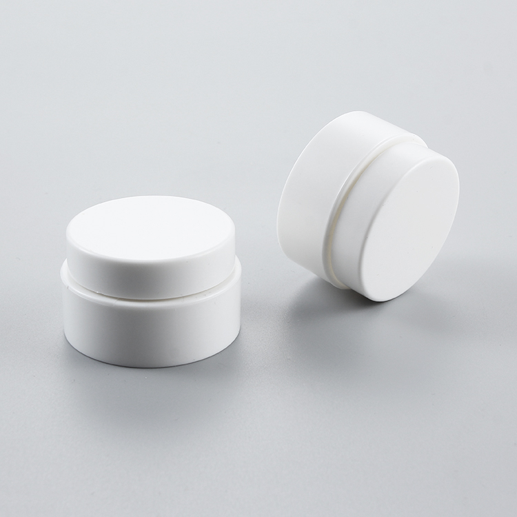 Food Grade pla plastic make up cosmetic jars with biodegradable lid cap