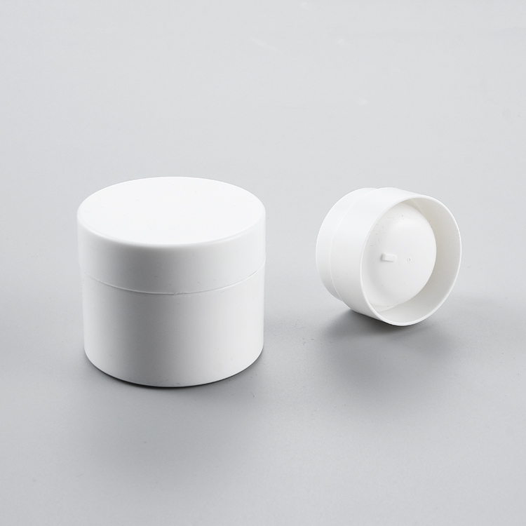 Food Grade pla plastic make up cosmetic jars with biodegradable lid cap