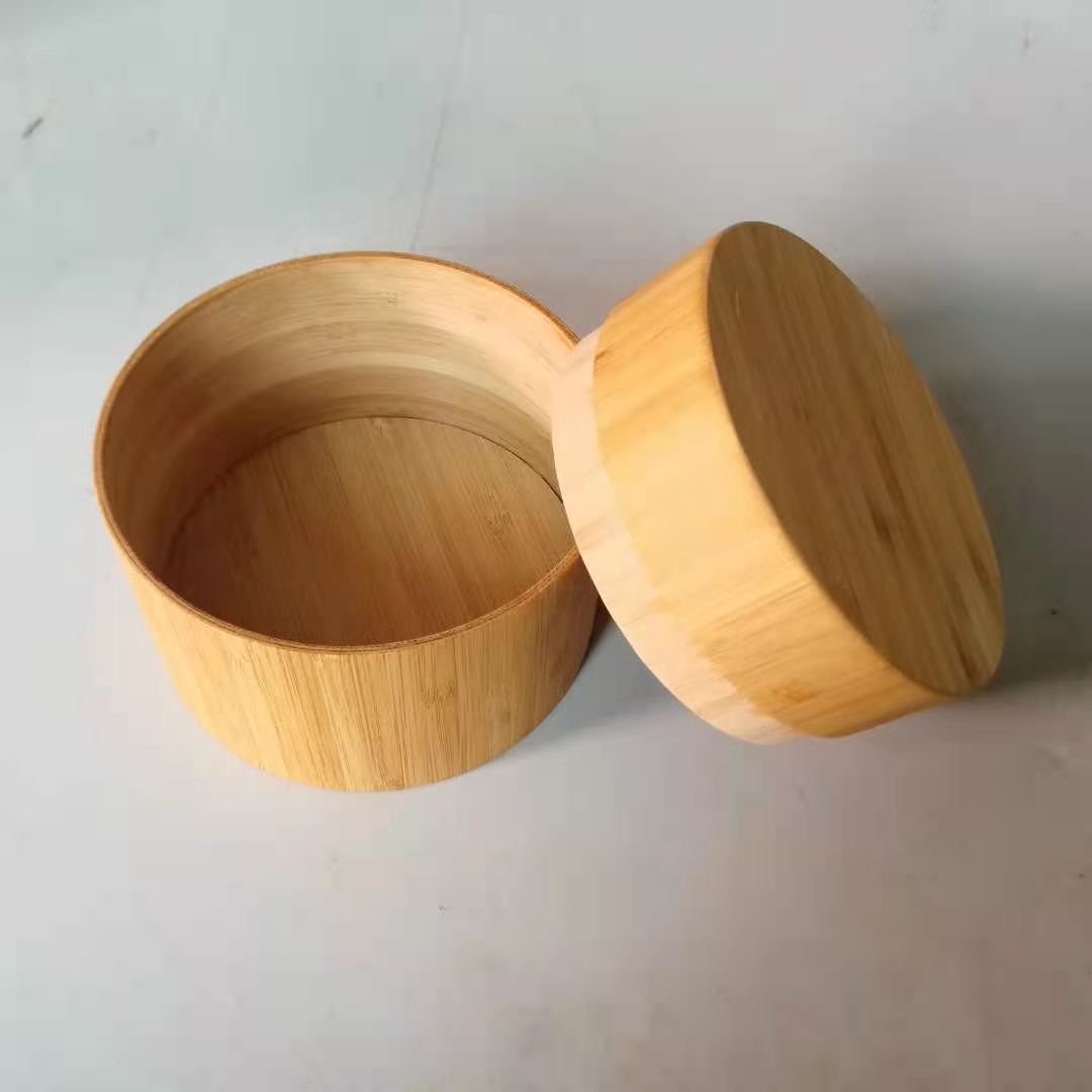 Food Power Bamboo Container WOCA Wax Oil Surface Treatment Bamboo Wood Canister High Quality Storage Bottles Custom Logo
