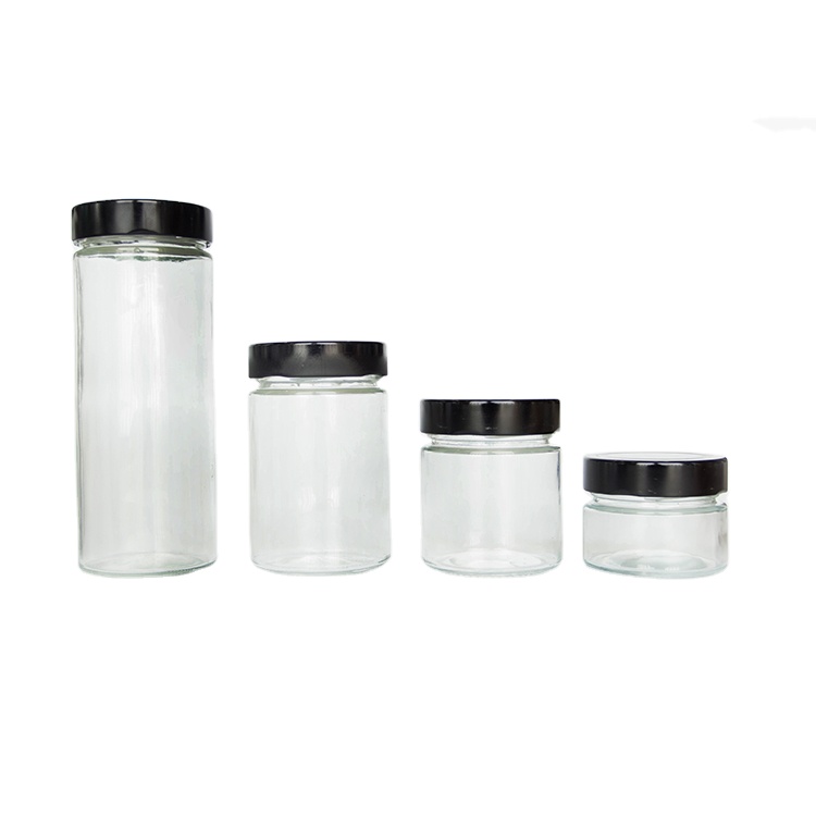 Food Storage 106ml 212ml 314ml 580ml Glass Jar with Deep Top Lid for Honey