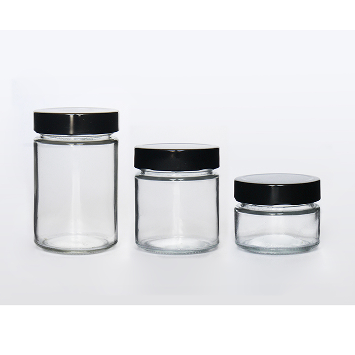 Food Storage 106ml 212ml 314ml 580ml Glass Jar with Deep Top Lid for Honey