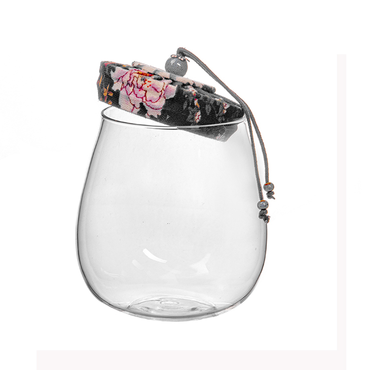Food Storage Canister Glass Jars with Lids jar for Multi-Purpose Kitchen Containers clear round