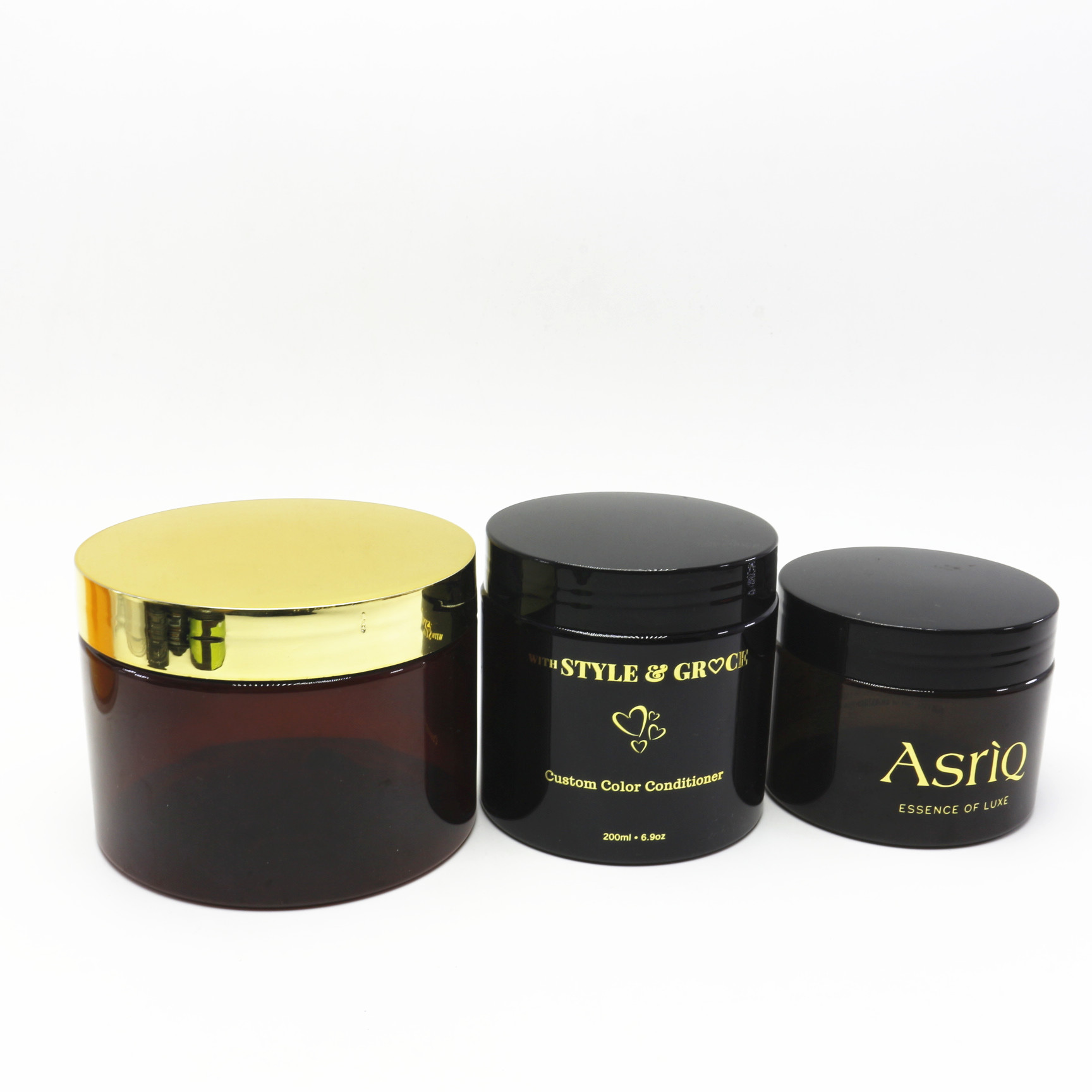 Food Storage Container  Packaging Luxury Plastic Spice Jars PET With Lids PL-404K
