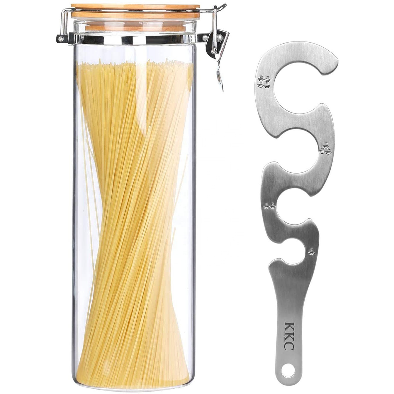 Food Storage Glass Jar Kitchen Storage Bottles Sealed Cans with Cover