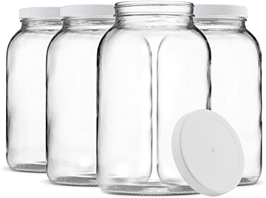 Food and Candy Storage Wide Mouth Glass Bottles and Jars food grade