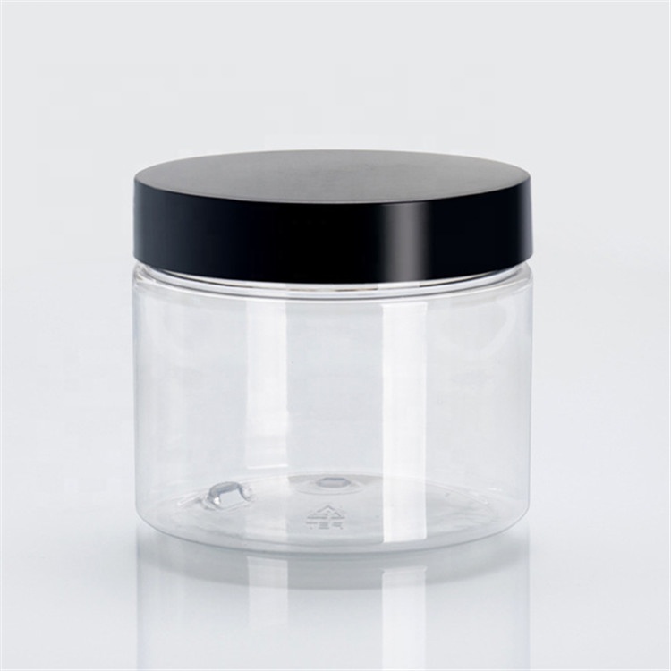 Food container 30ml 40ml 50ml 60ml 80ml 100ml 120ml 150ml 200ml 250ml 300ml 500ml 1L cosmetic PET plastic jar with aluminum cap