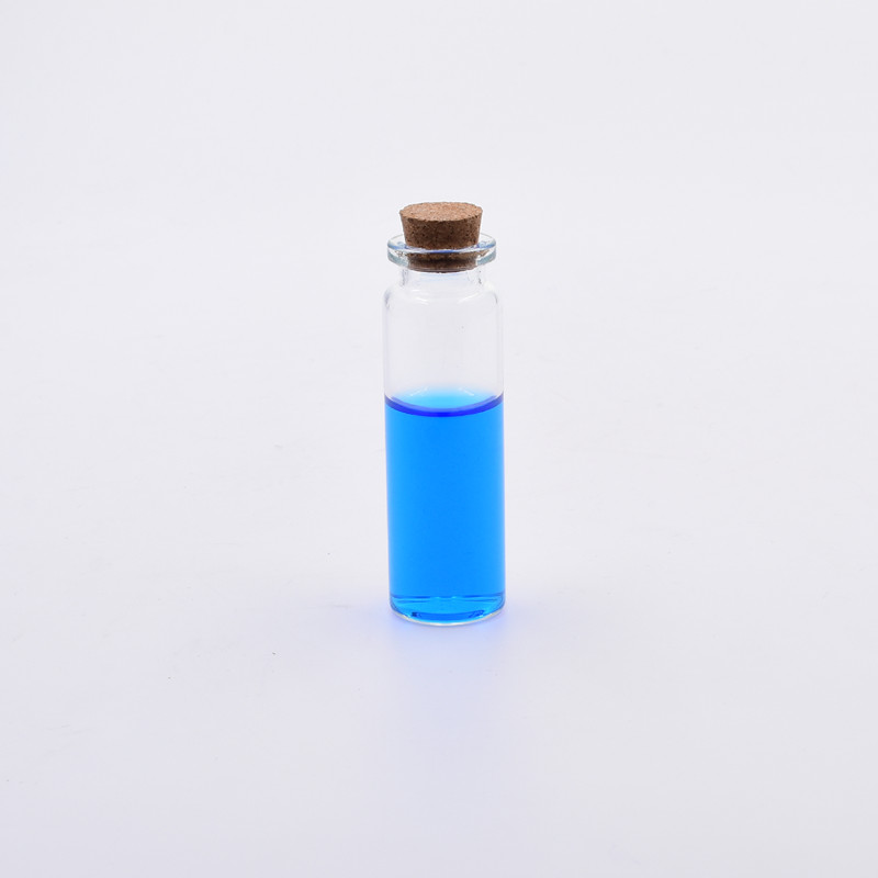 Food grade 10  ml clear round pharmaceutical medical gift wishing  storage glass vials test tube with  sealed cap