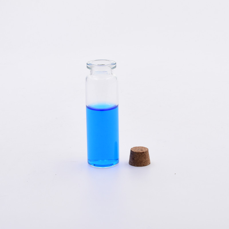 Food grade 10 ml clear round pharmaceutical medical gift wishing storage glass vials test tube with sealed cap