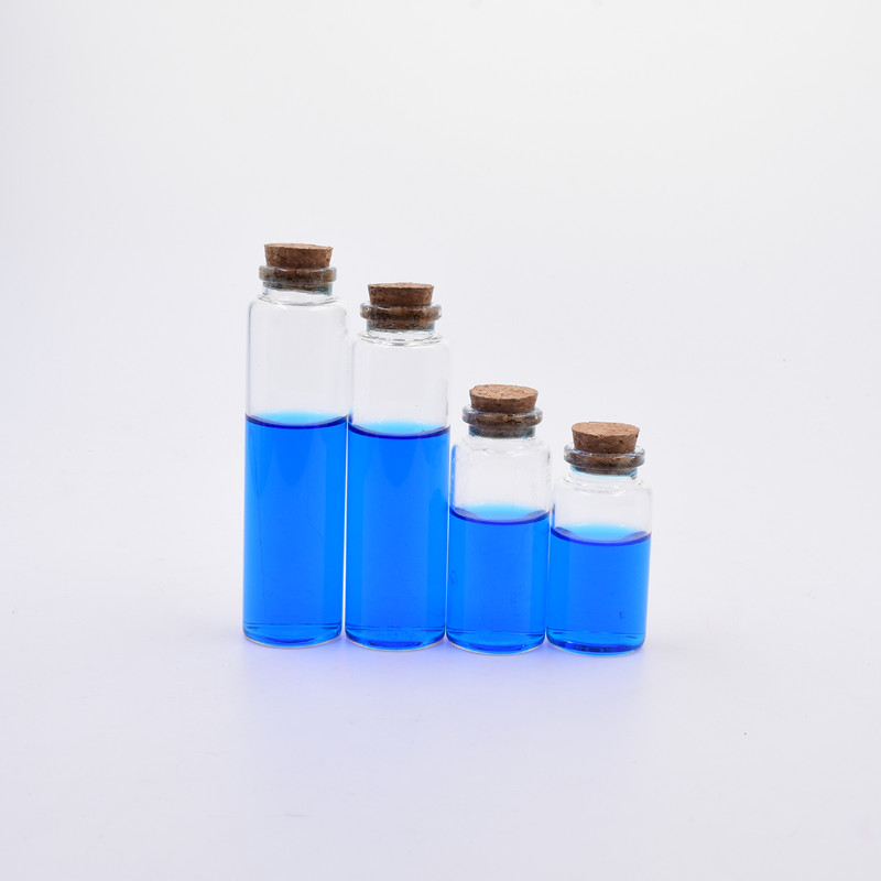 Food grade 10 ml clear round pharmaceutical medical gift wishing storage glass vials test tube with sealed cap