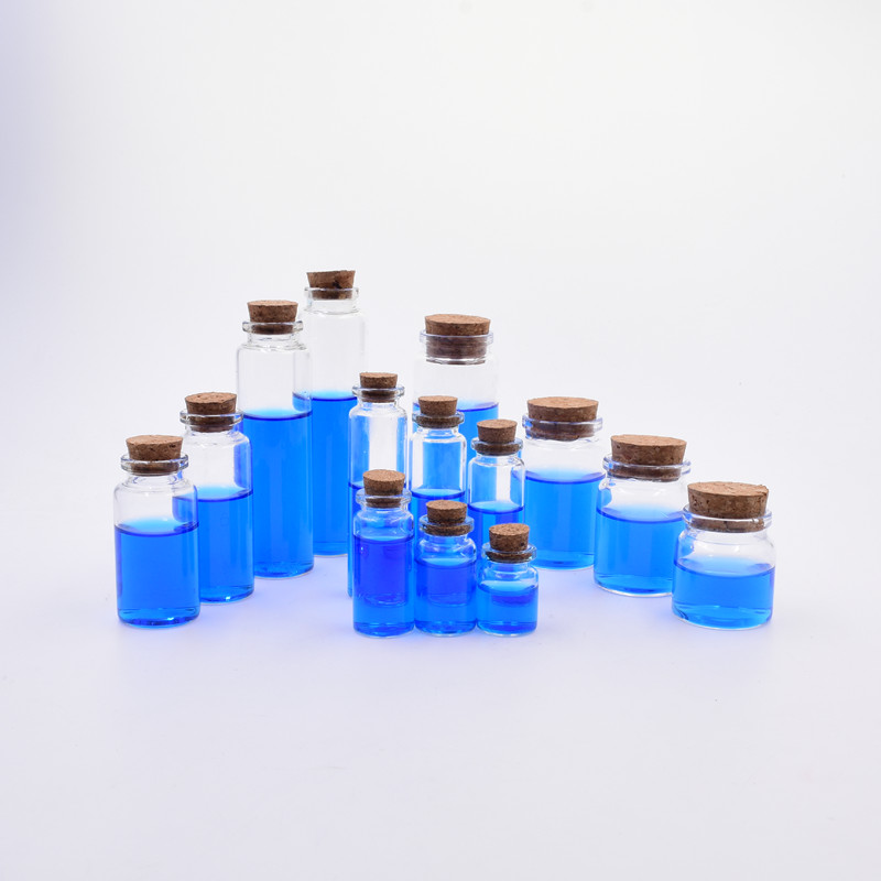 Food grade 10 ml clear round pharmaceutical medical gift wishing storage glass vials test tube with sealed cap