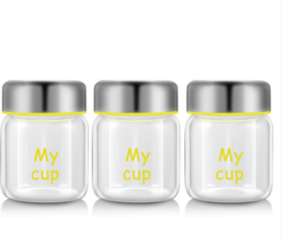 Food grade 100 150 200 ml perfume water stainless steel lid keep clean custom size glass jars and bottles