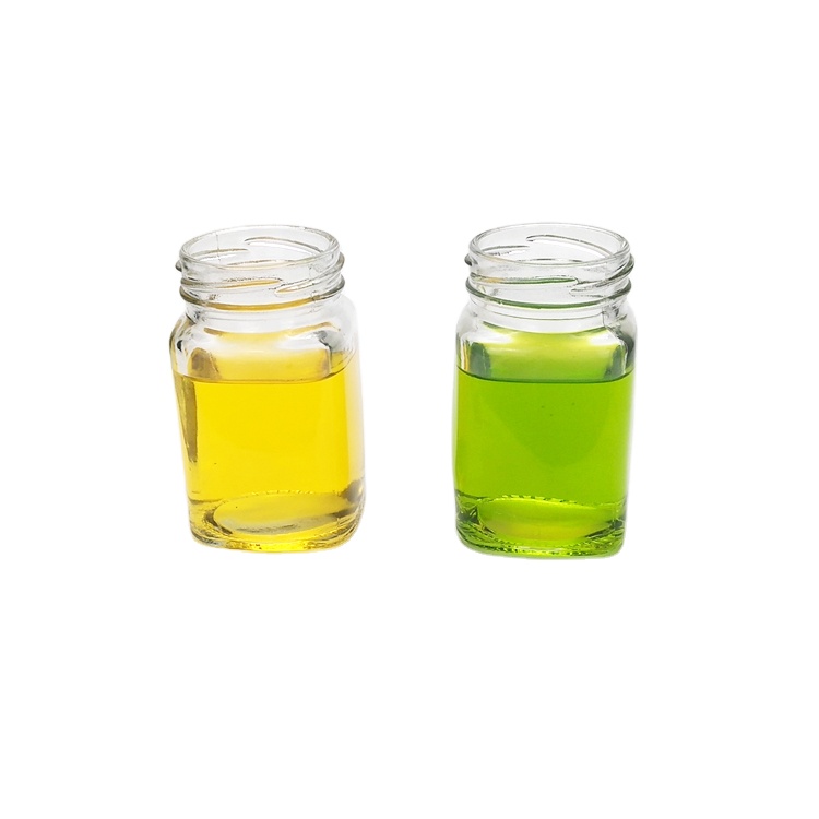 Food grade 200ml square clear glass honey jam jar wholesale