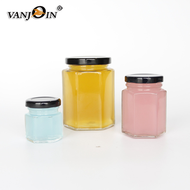Food grade 380ml 500ml honey jars with aritight lid for sale