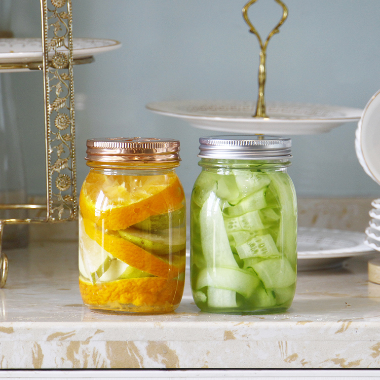 Food grade 4oz 8oz 12oz 16oz 32oz Wide Open Mouth Mason Glss Jars Canning Jars with Lids and Bands