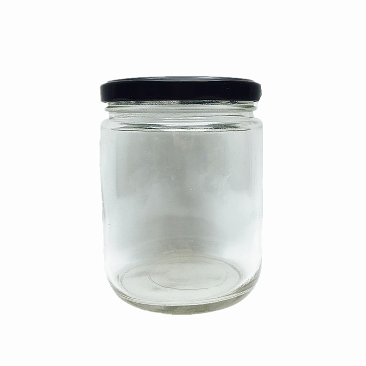 Food grade 500ml glass jar for dipping sauce plum jam pickle