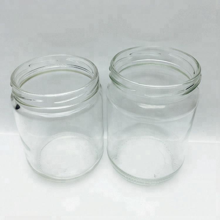 Food grade 500ml glass jar for dipping sauce plum jam pickle