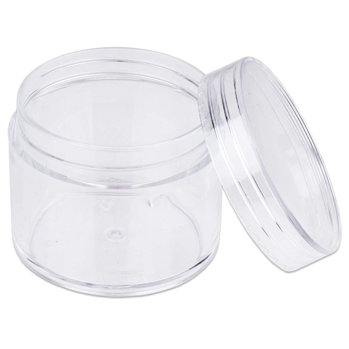 Food grade 80ml 100ml 120ml 150ml 250ml clear PET plastic jar with black lid