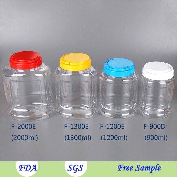 Food grade 900cc spice plastic bottle for paper