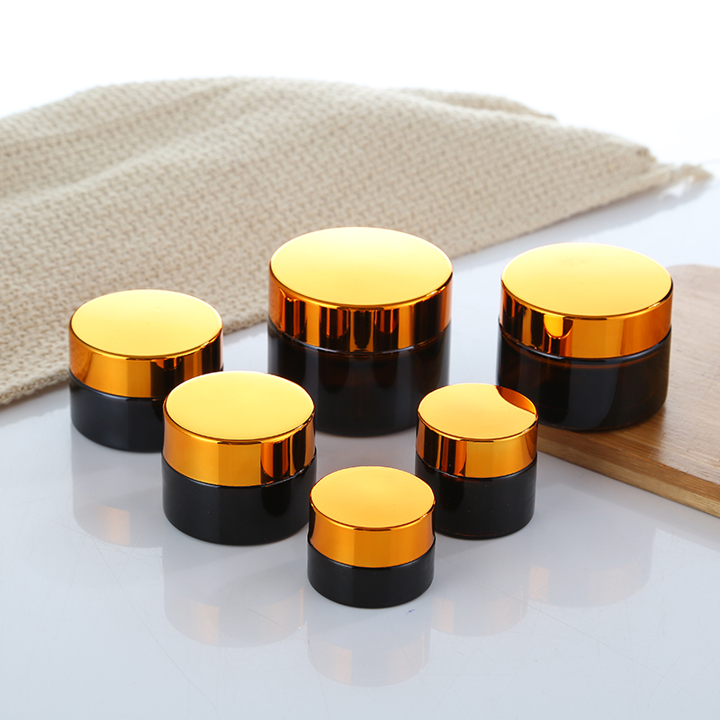 Food grade Manufacturer Factory Price High Quality Cosmetic Packaging Amber Glass Jar