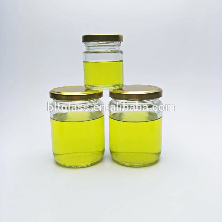 Food grade clear round glass jar jam jar 30ml-1000ml wholesale